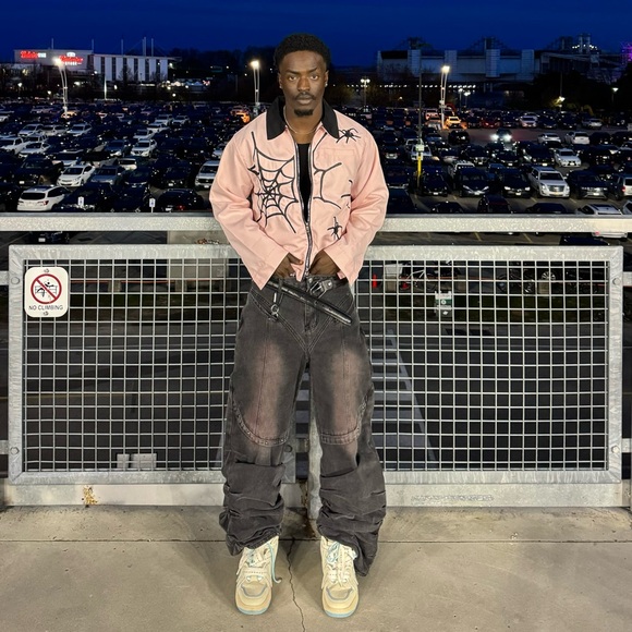 Spider Embroidered Zipper Jacket
Size S
color pink - Picture 3 of 5